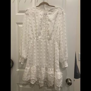 Women’s long sleeve Ruffle Mini Dress | size L